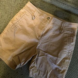 Talbots khaki Bermuda shorts.